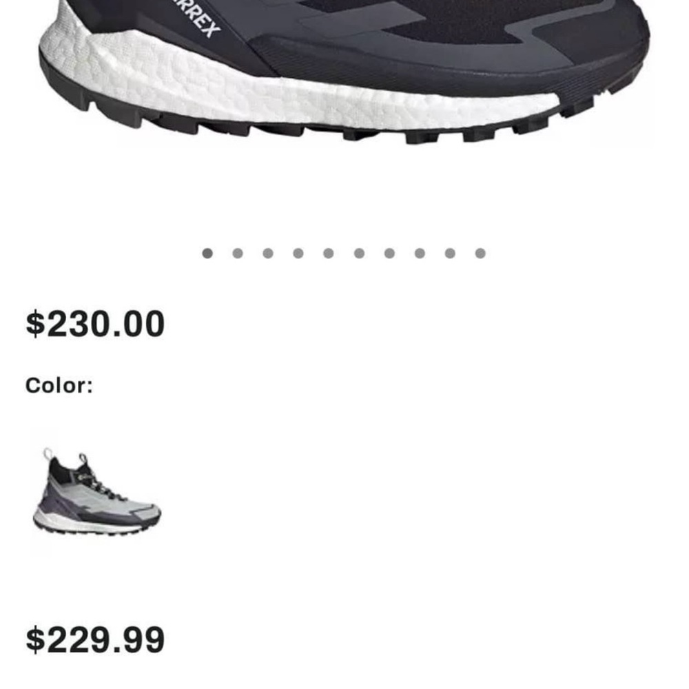 Adidas Terrex Black and Orange Trail Shoes